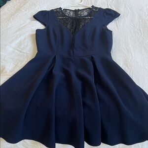 BCBGeneration Navy Blue Lace Dress
